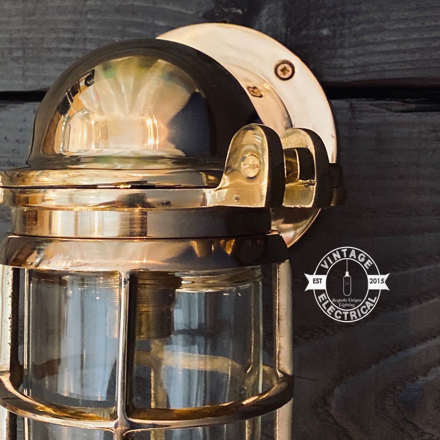 Antique Brass Nautical Exterior Bulkhead Light- Lighting and Lights UK