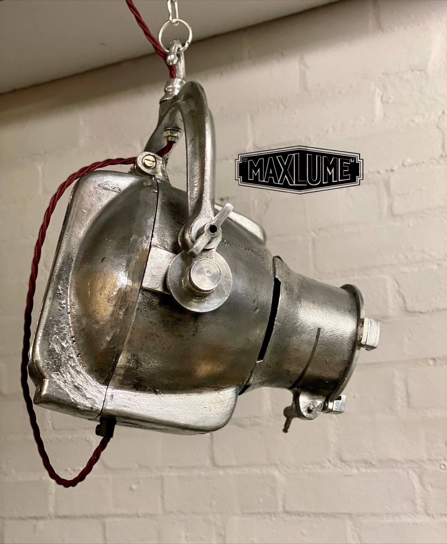 West Acre ~ Maxlume Industrial Theatre Pendant Set Light Spot Light | Ceiling Dining Room | Kitchen Table | Vintage