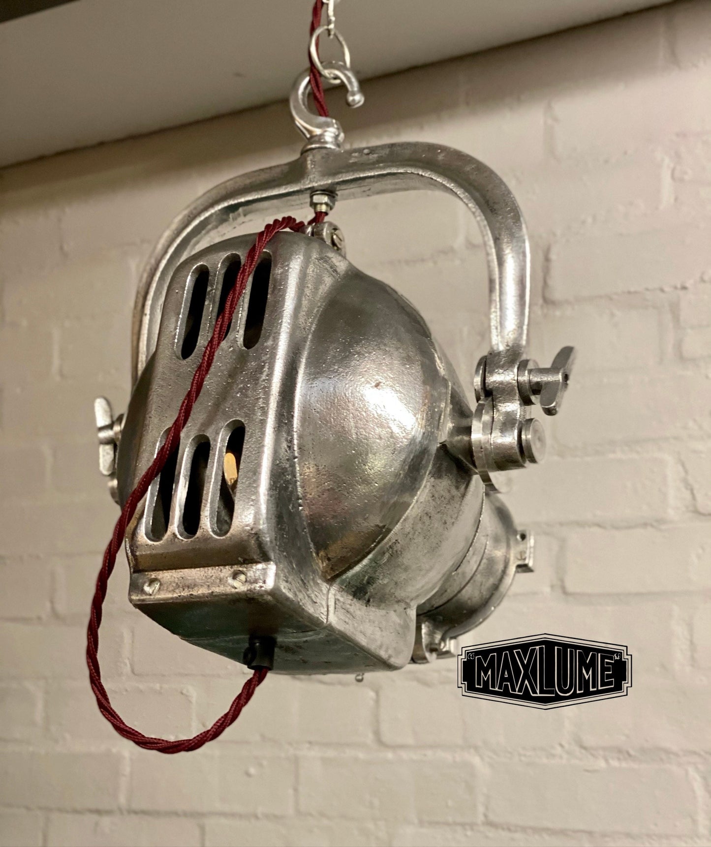 West Acre ~ Maxlume Industrial Theatre Pendant Set Light Spot Light | Ceiling Dining Room | Kitchen Table | Vintage