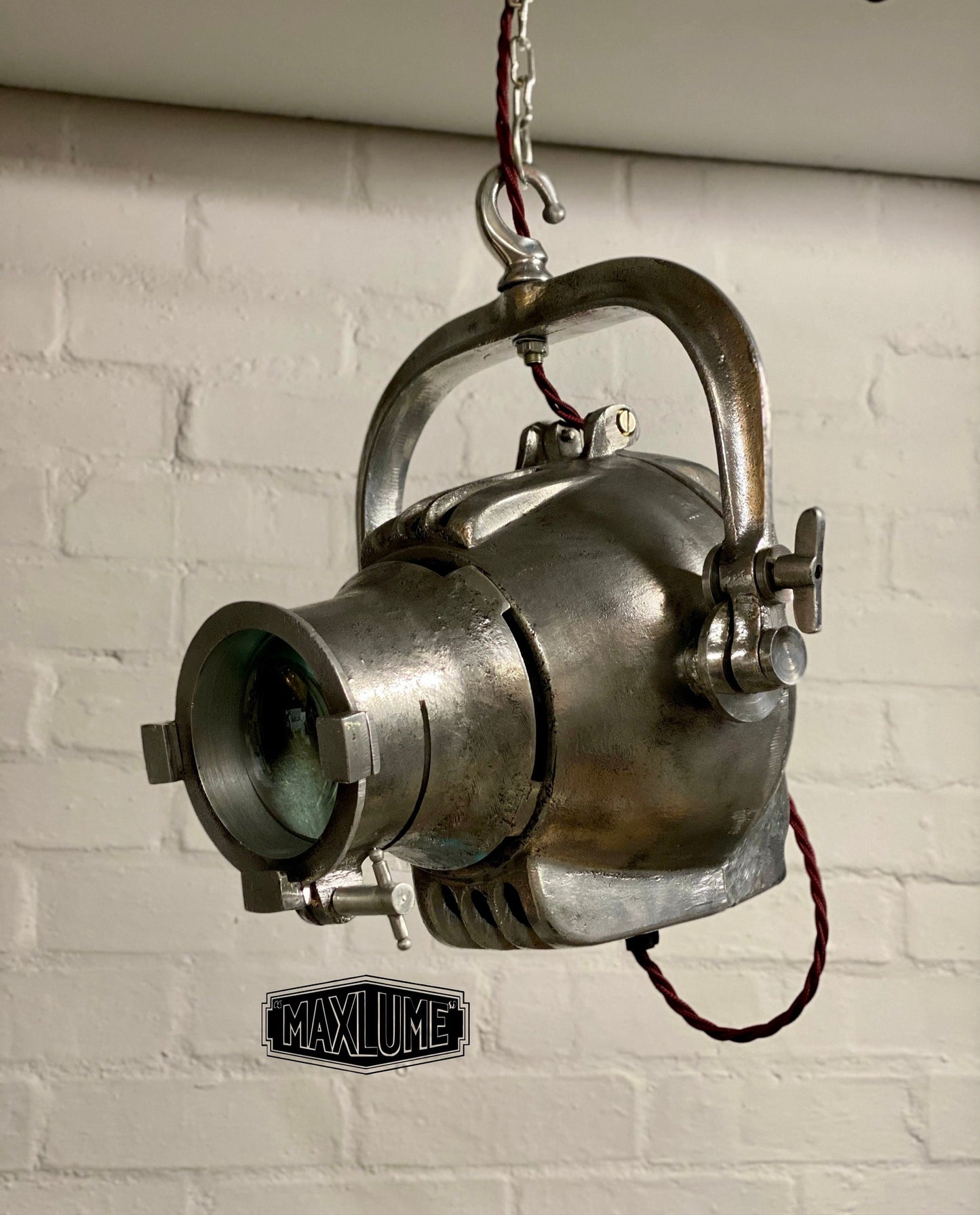 West Acre ~ Maxlume Industrial Theatre Pendant Set Light Spot Light | Ceiling Dining Room | Kitchen Table | Vintage