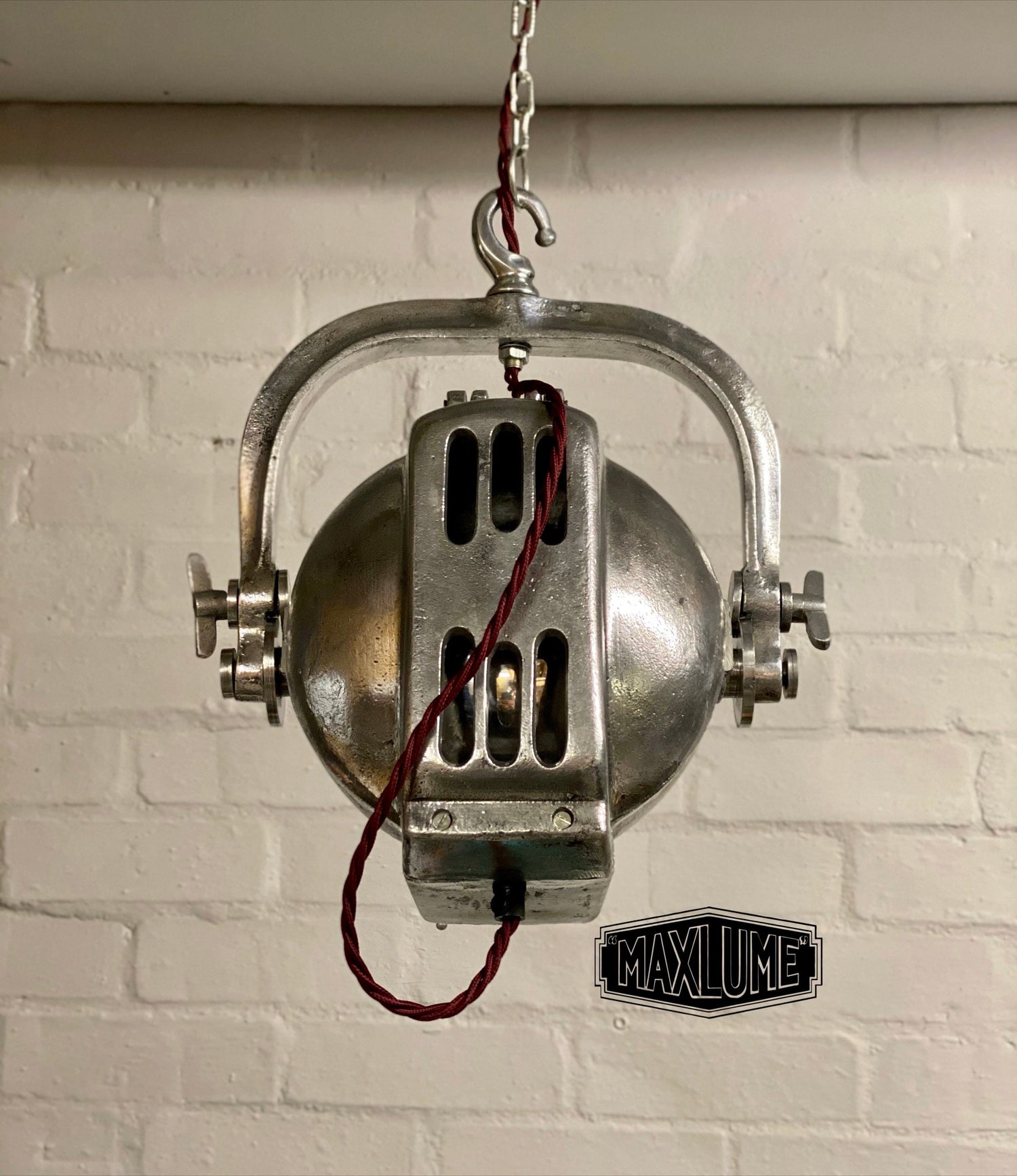 West Acre ~ Maxlume Industrial Theatre Pendant Set Light Spot Light | Ceiling Dining Room | Kitchen Table | Vintage