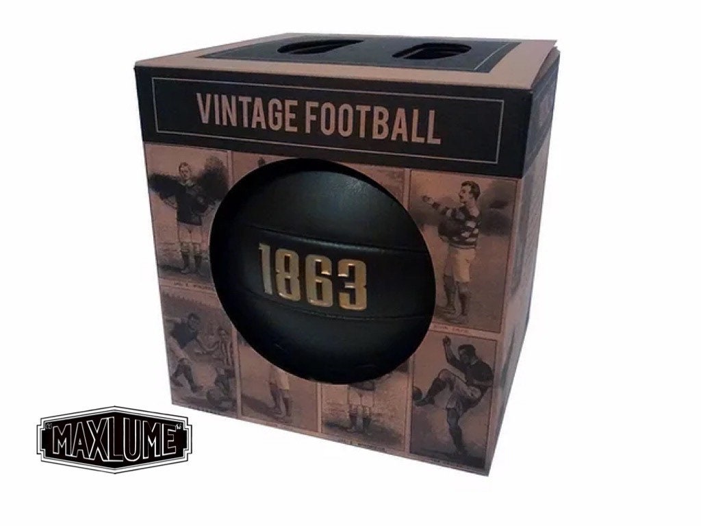 Vintage Brown Football | Leather Style | Retro Birthday Gift idea **damaged box**