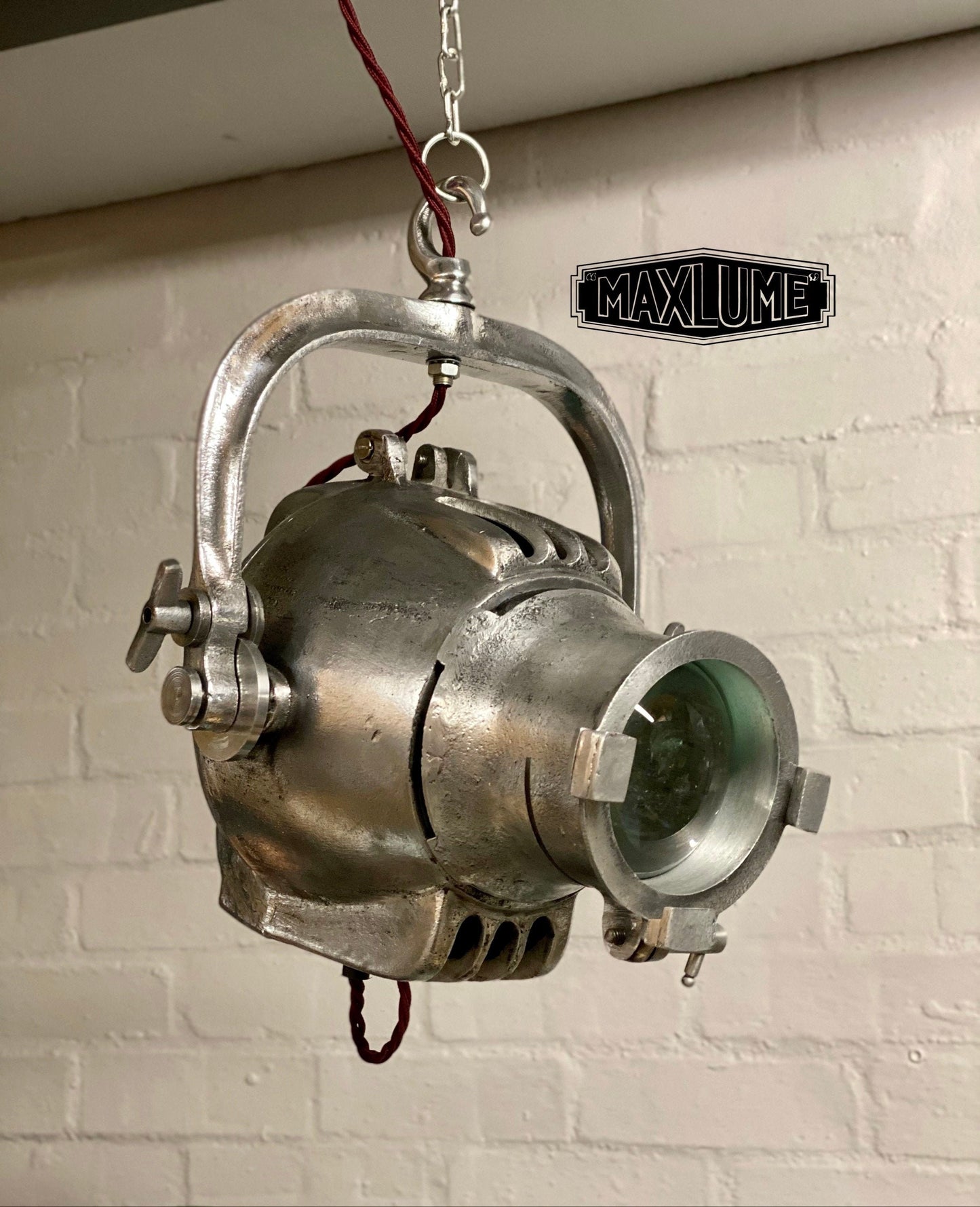 West Acre ~ Maxlume Industrial Theatre Pendant Set Light Spot Light | Ceiling Dining Room | Kitchen Table | Vintage