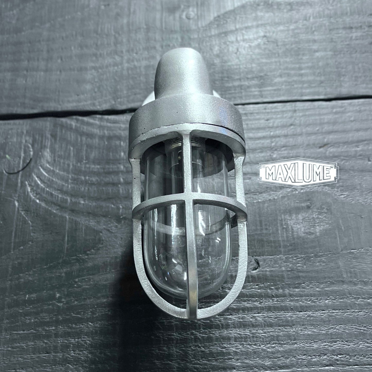 Shingham ~ Solid Cast Caged Bulkhead Industrial Wall Light | Bathroom | Outdoor Garden | Vintage