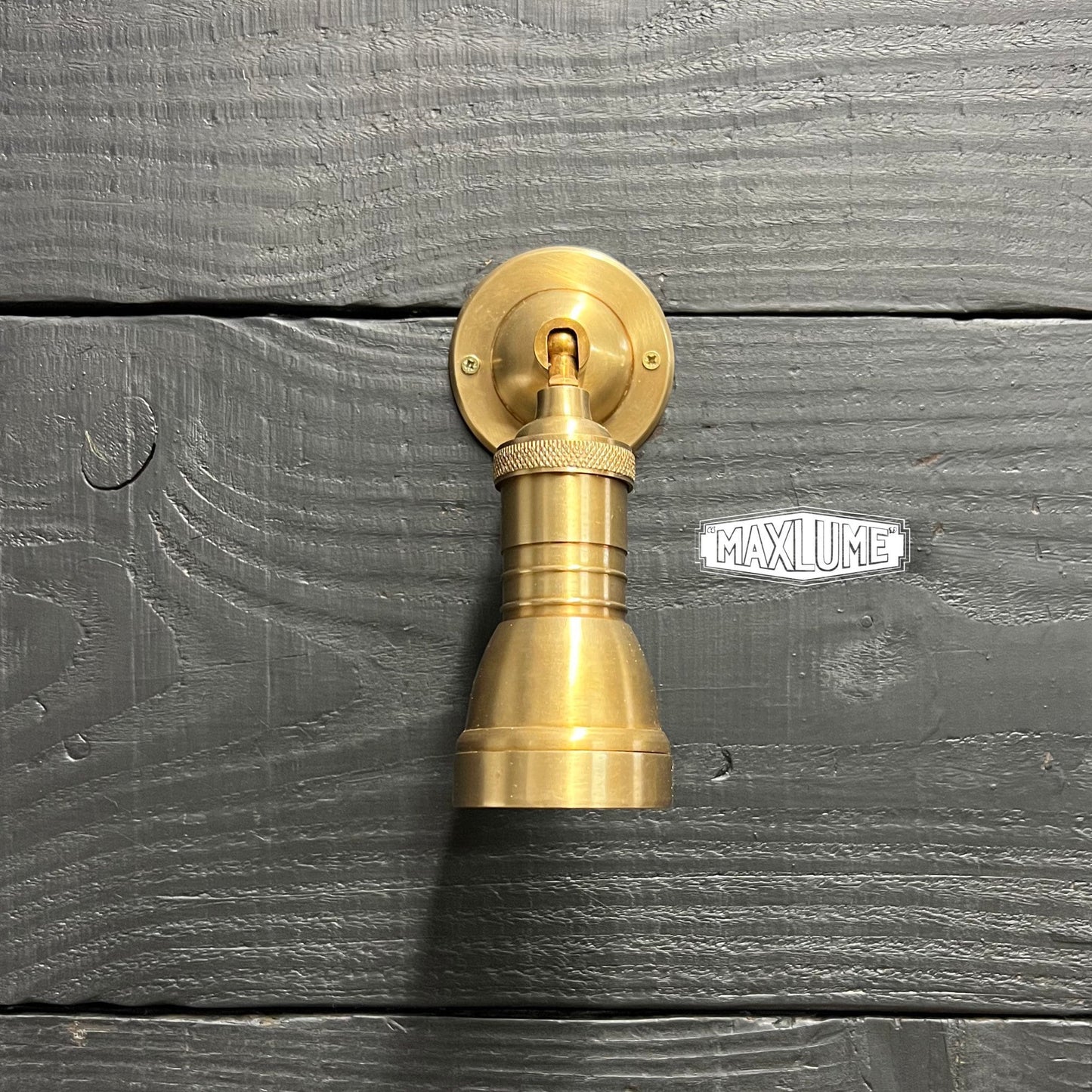 Solid Brass Short Adjustable Arm Industrial Wall Light | Spot light | Commercial | Bedroom Reading Table | Kitchen Table | Vintage