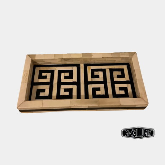 Maxlume ~ Bone Inlay Serving Decorative Tray