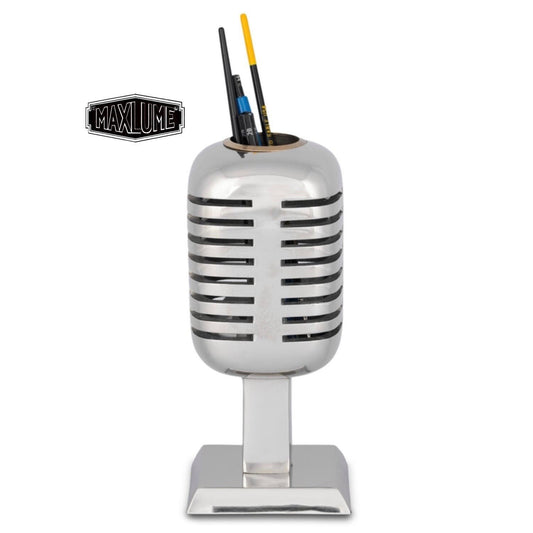 Maxlume - Vintage Microphone Pencil Stand Holder Retro Mic