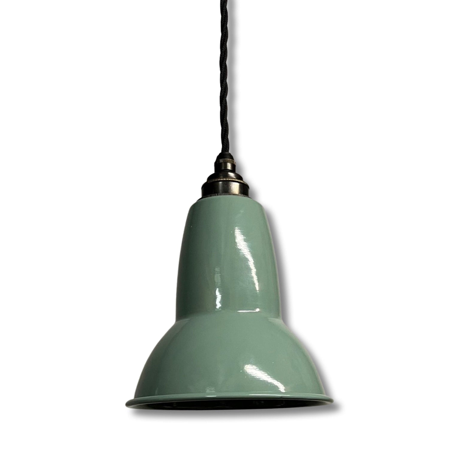 Alby ~ Pistachio Green Shade Pendant Set Light | Ceiling Dining Room | Kitchen Table | Vintage Edison Filament Bulb | 6 Inch