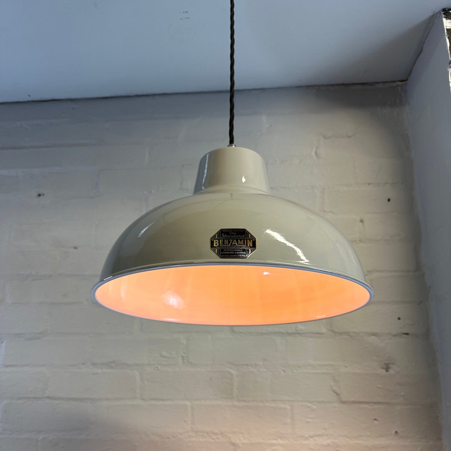 Salthouse XL ~ Grey Industrial factory shade light ceiling dining room kitchen table vintage edison filament lamps pendant bar 14.5 Inch