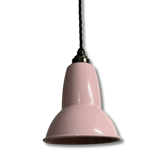 Alby ~ Rose Pink Shade Pendant Set Light | Ceiling Dining Room | Kitchen Table | Vintage Edison Filament Bulb | 6 Inch