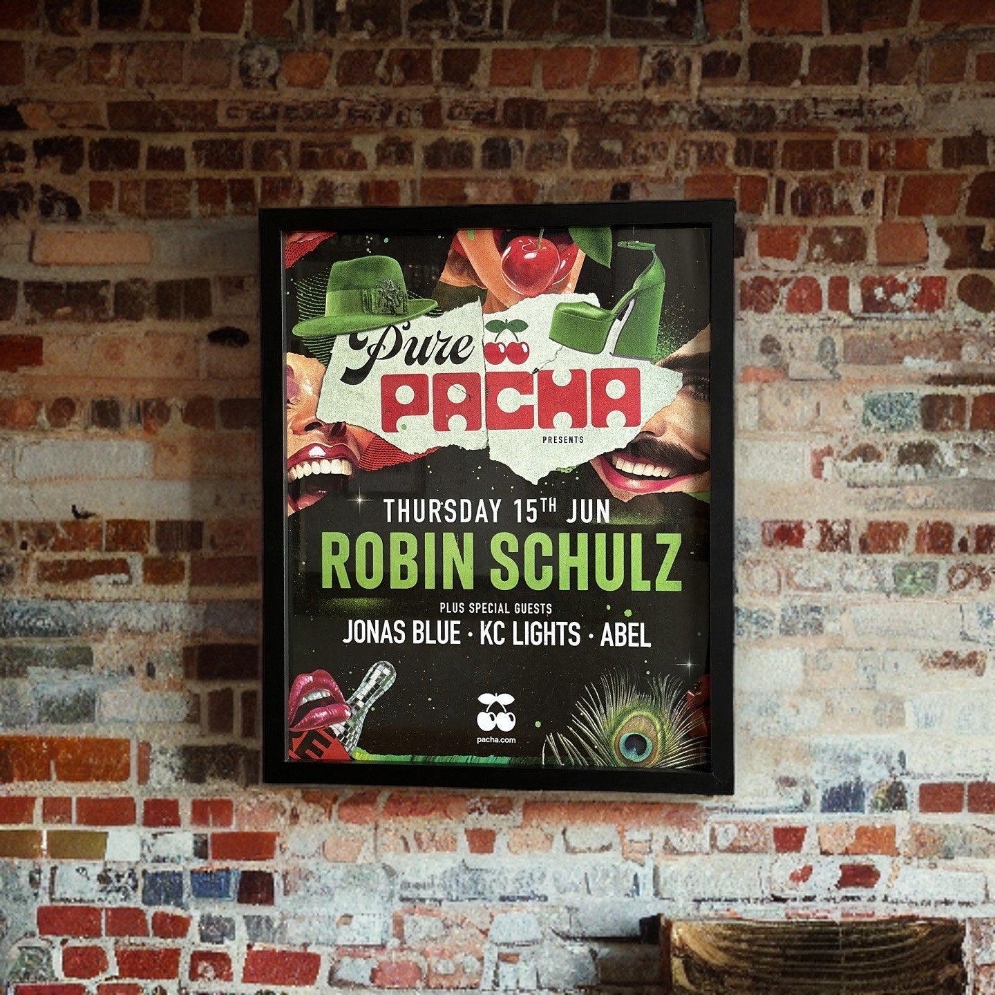 Rubin Schulz ~ Genuine Pacha Ibiza Framed Dj Artwork | A3 Luxury Black Frame