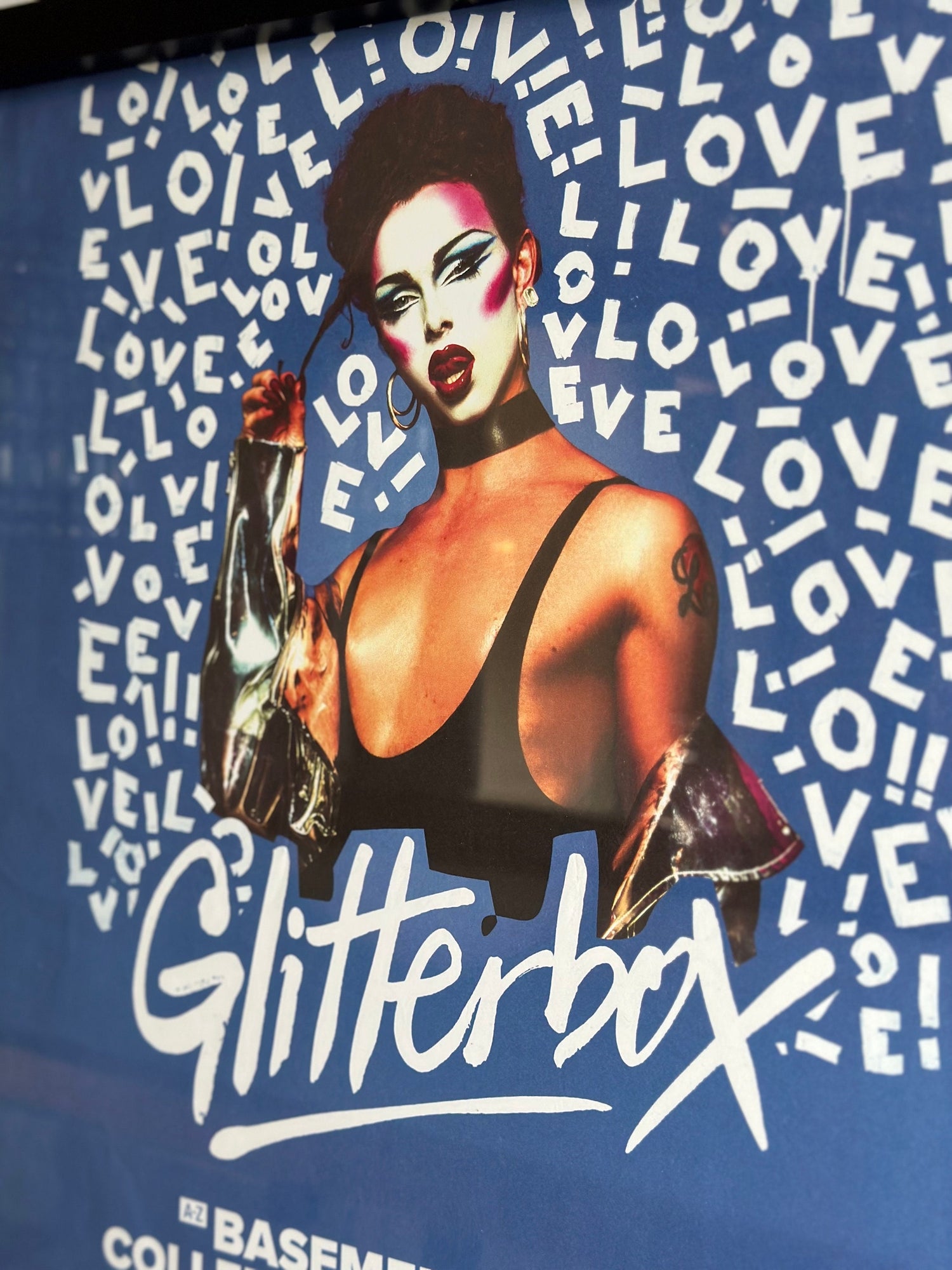 Glitterbox ~ Genuine Hi Ibiza Framed Dj Artwork | A3 Luxury Black Frame