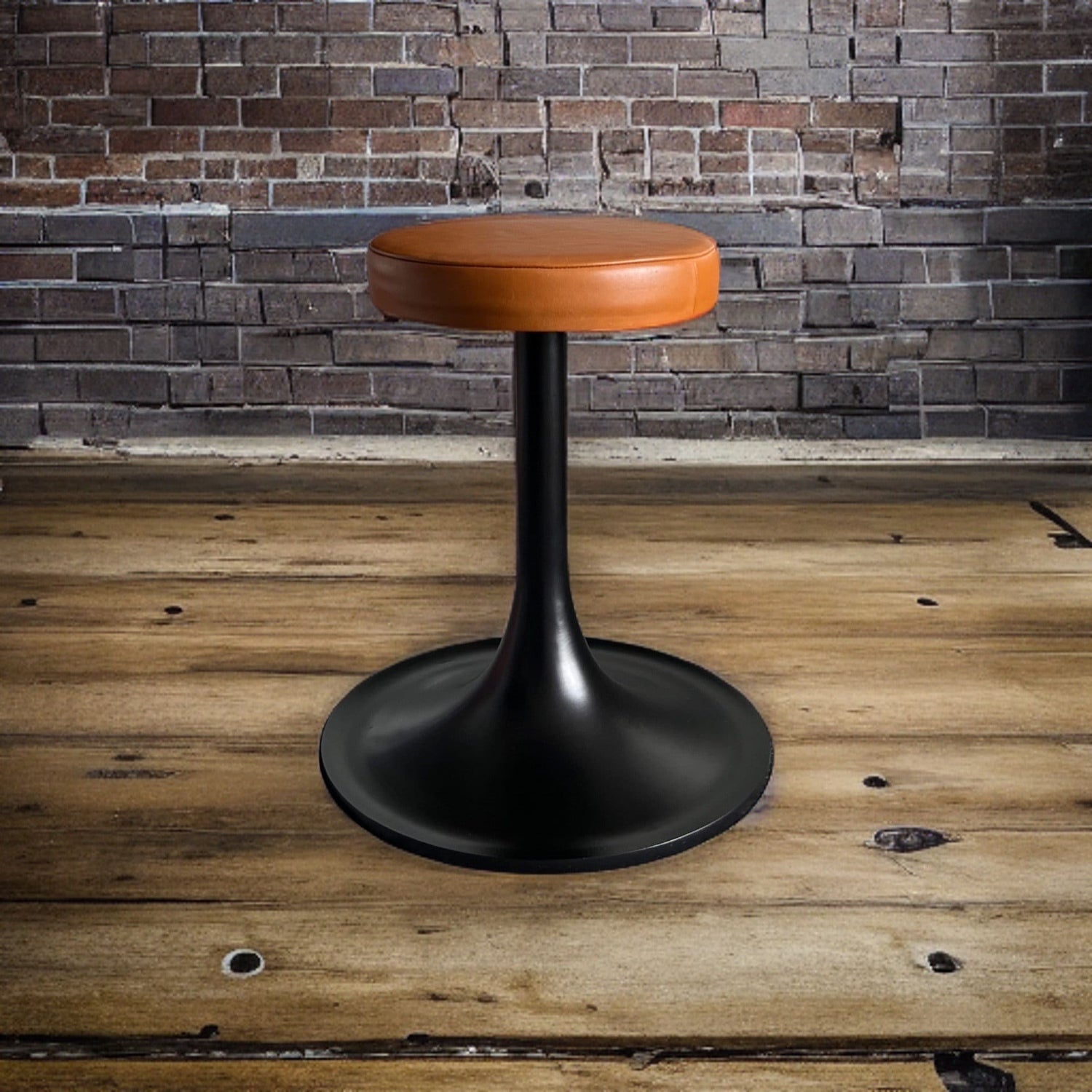 Maxlume ~ Dubai | London | Paris | Miami Industrial Solid Bar Stool Base Genuine Leather | Vintage Style | Solid Cast Metal | Floor Standing