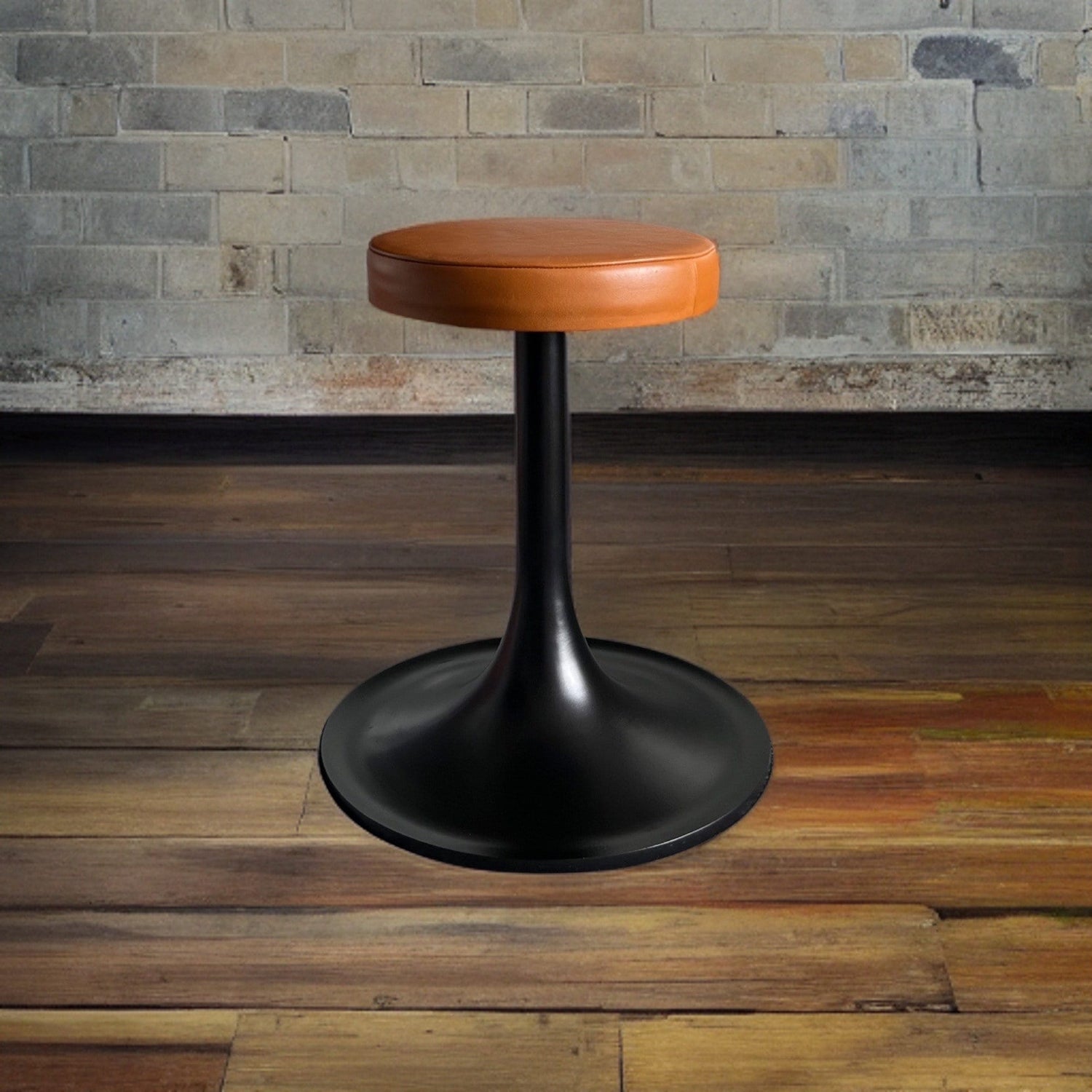 Maxlume ~ Dubai | London | Paris | Miami Industrial Solid Bar Stool Base Genuine Leather | Vintage Style | Solid Cast Metal | Floor Standing